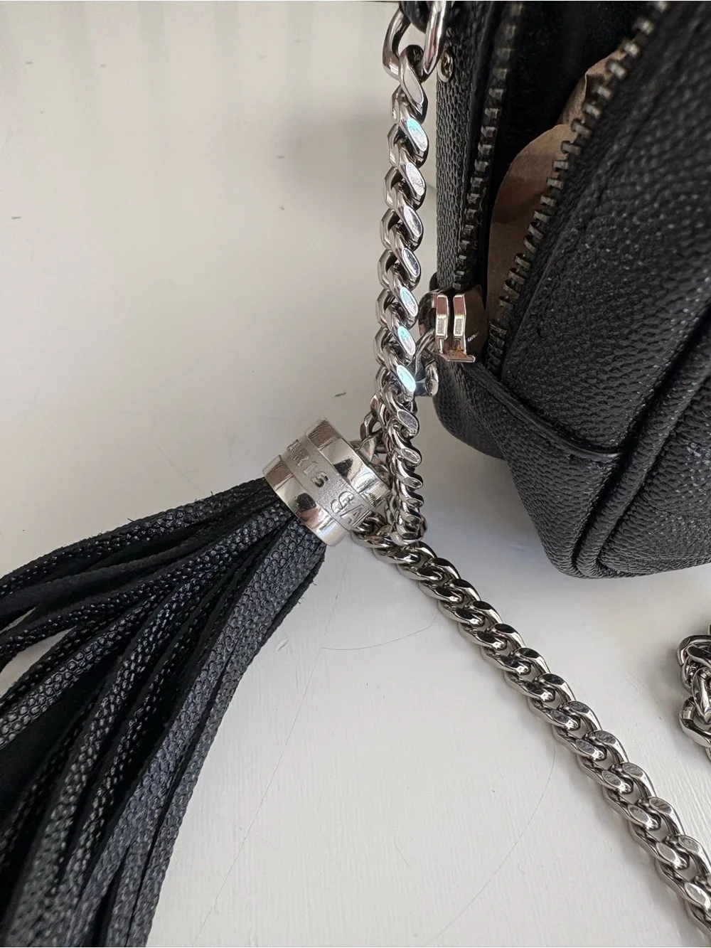 Auth SAINT LAURENT Mini Lou Camera Bag (BROKEN ZIPPER)